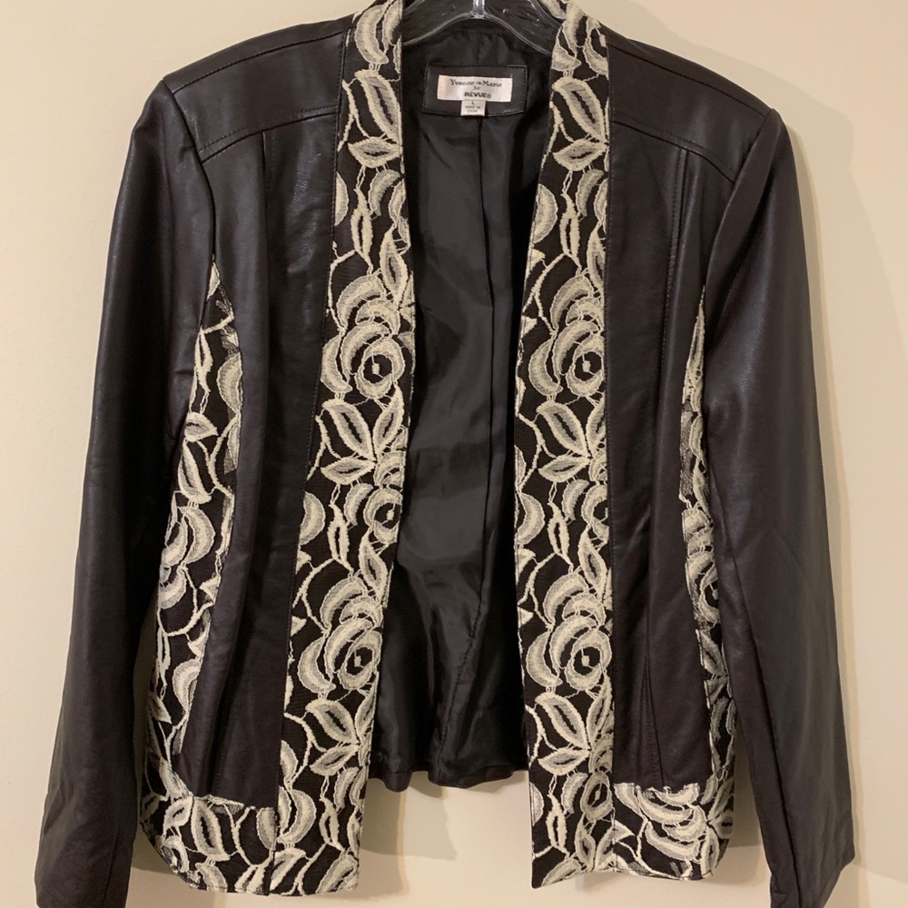 Faux Leather Jacket by Yvonne Marie for Revue